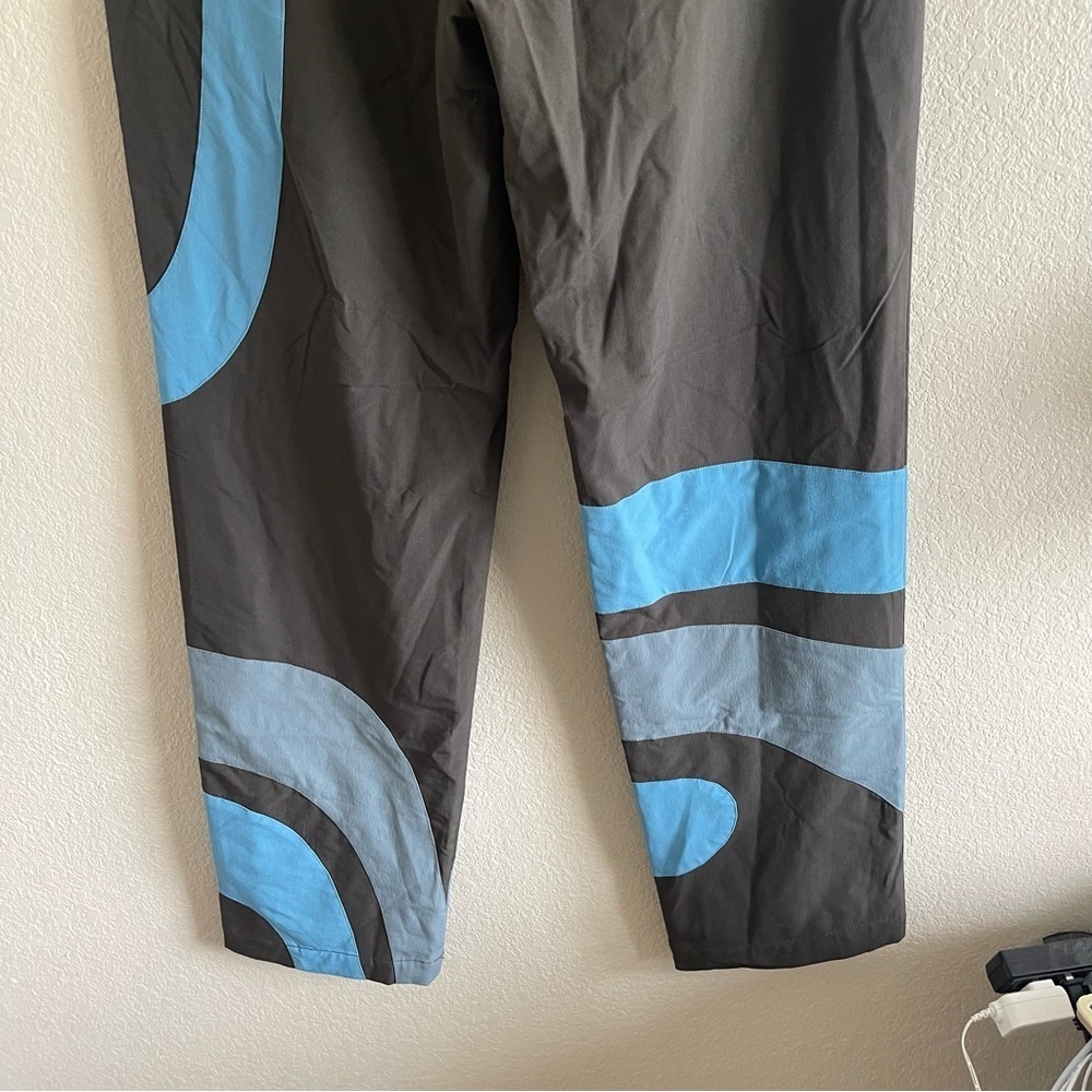 Nwt Hosbjerg Doll Pants Blue Tone High Rise Straight Leg Pants Womens Size Small — image 7 of 8